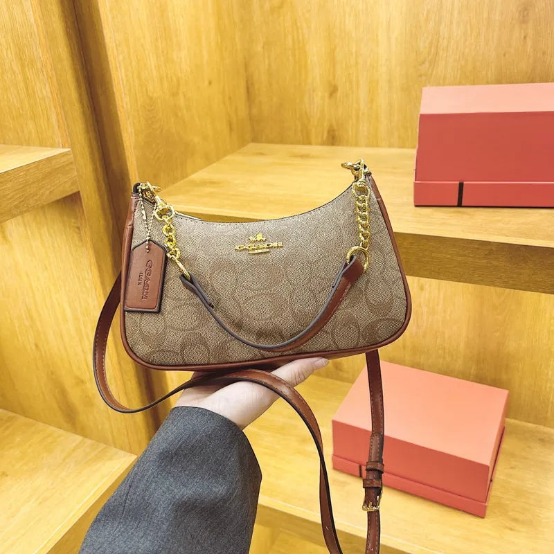 Designer Bag Luxury Bag Shoulder Bag Crossbody Purse Ladies Fashion Mini Bag High Quality Leather Zipper Armpit Bag New Shoulder Designer Bag 2025 Medium Handbag