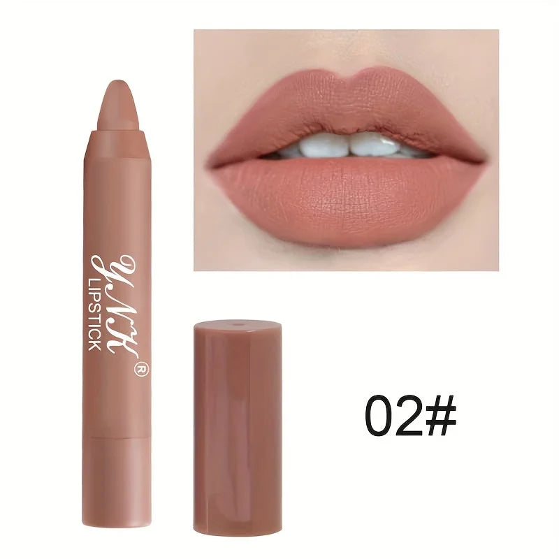 1PC Velvet Matte Lipsticks Pencil Waterproof Long Lasting Sexy Red Lip Stick Non-Stick Cup Makeup Lip Tint Pen Cosmetic