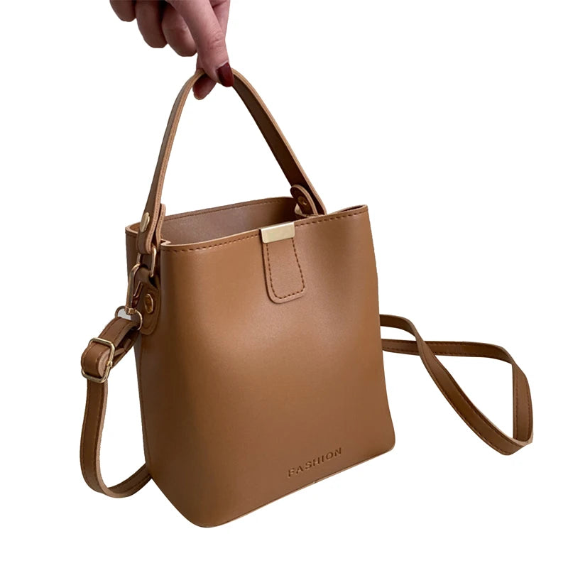 Women PU Leather Handbag Casual Tote Bag Lady Messenger Shoulder Bag Brand Design Female Totes Bolsa Black