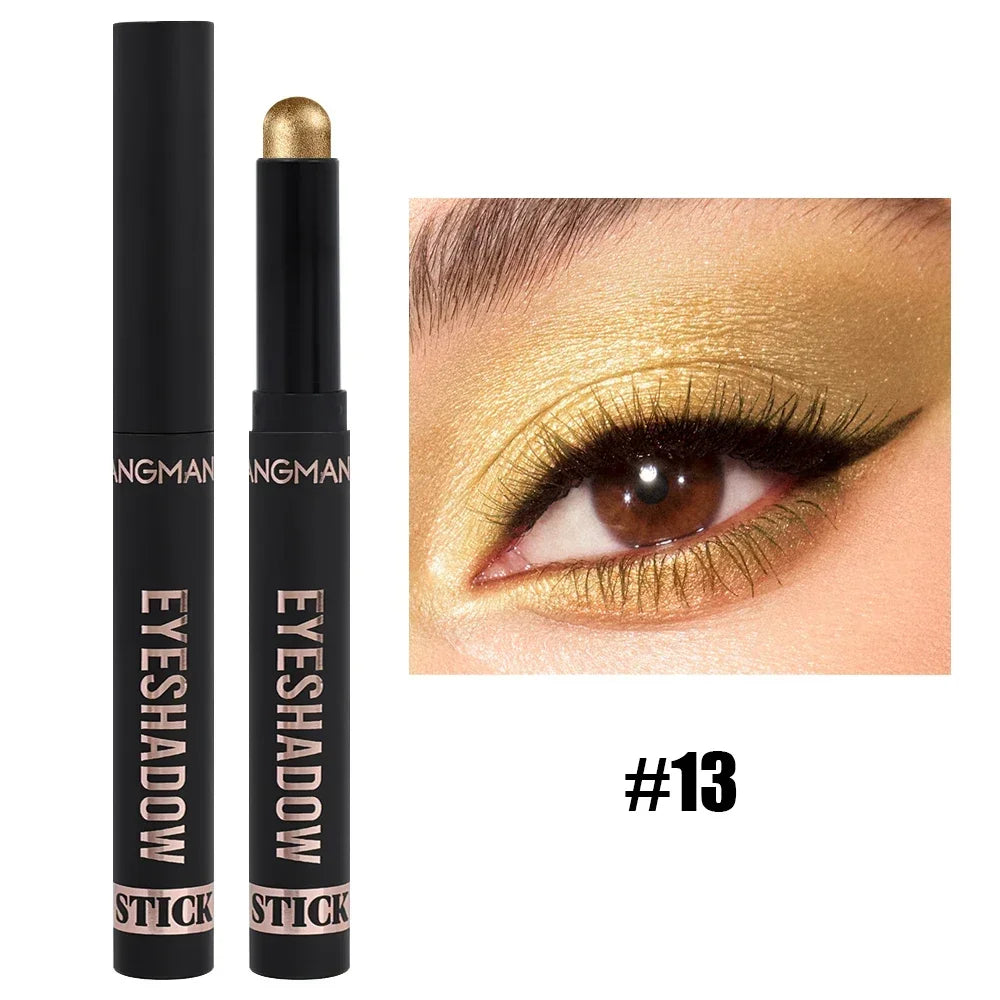 Matte Glitter Eyeshadow Stick Makeup Pearlescent Brighten Lying Silkworm Eyeliner Highlighter Lasting Eye Shadow Pencil Cosmetic
