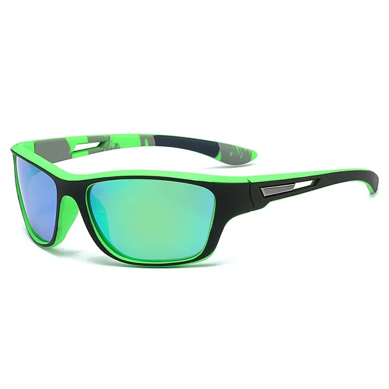 Men’s Polarized Sports Sunglasses with Rope – UV400 Outdoor Driving & Hiking Eyewear