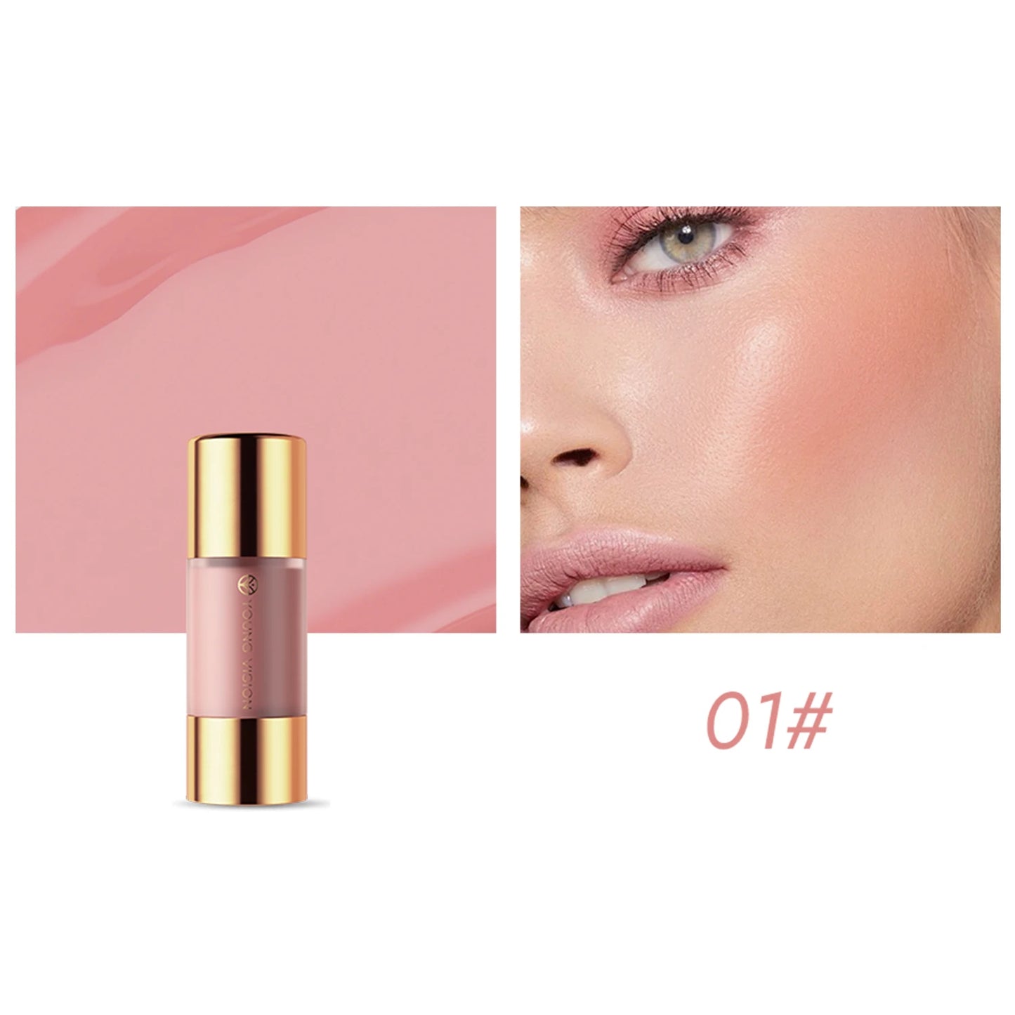 8 colors long-lasting Bottom press moisturizing easy makeup blush pencil solid creamy Liquid blusher