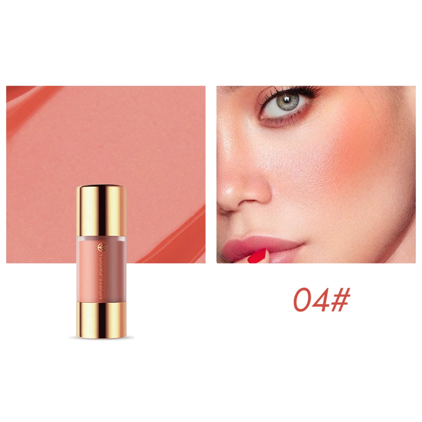 8 colors long-lasting Bottom press moisturizing easy makeup blush pencil solid creamy Liquid blusher