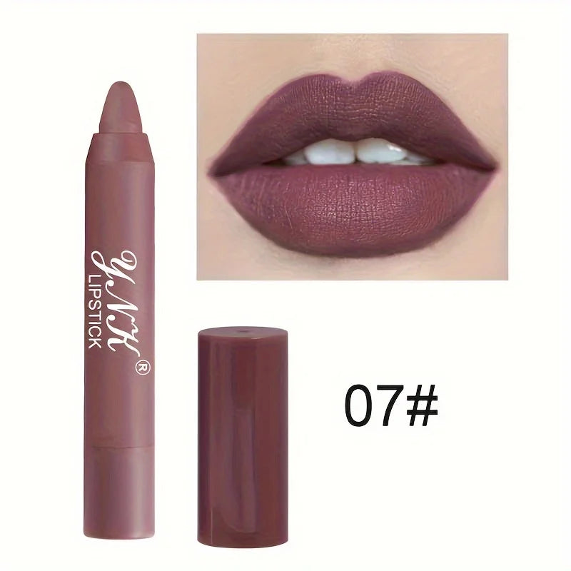 1PC Velvet Matte Lipsticks Pencil Waterproof Long Lasting Sexy Red Lip Stick Non-Stick Cup Makeup Lip Tint Pen Cosmetic