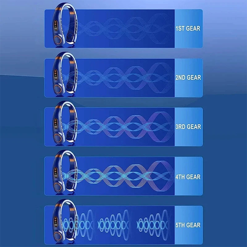 New Hanging Neck Fan Ice Magnet Cooler Digital Display Rechargeable Air Conditioner Neck Ventilator With Colorful Light