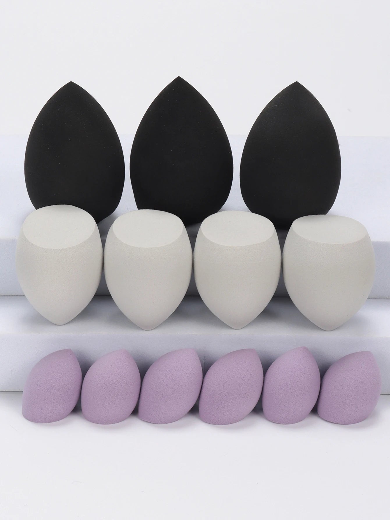 13 Large, Medium and Small Makeup Sponges, Which Become Larger When Exposed to Water, Do Not Contain Latex, Suitable for All Ski