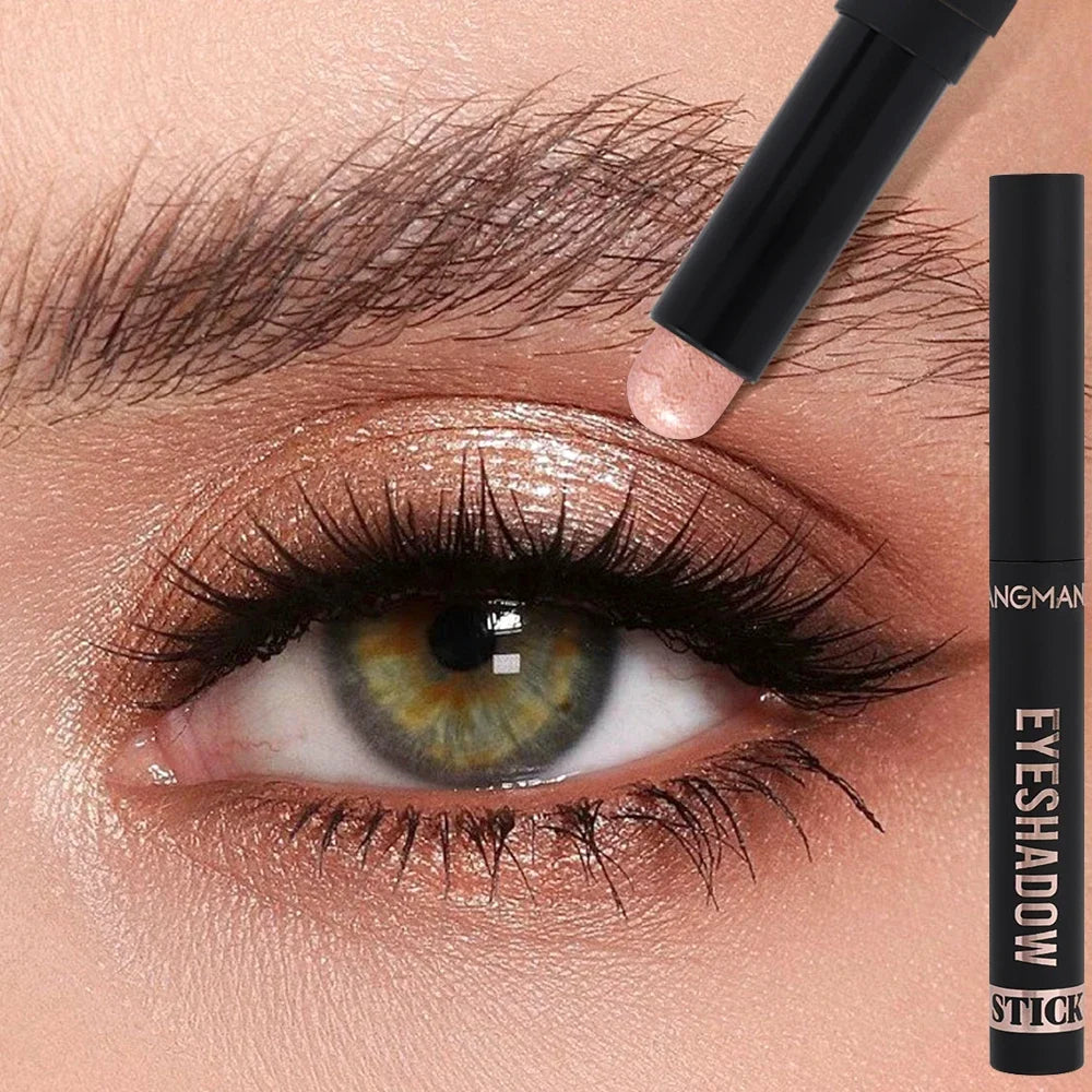 Matte Glitter Eyeshadow Stick Makeup Pearlescent Brighten Lying Silkworm Eyeliner Highlighter Lasting Eye Shadow Pencil Cosmetic