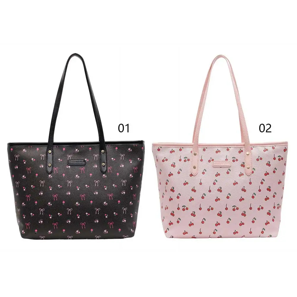 Women PU Simple Carrying Bag Large Capacity Trendy Tote Handbag Zipper Closure Stylish Shoulder Purse Soft Commuting Bag