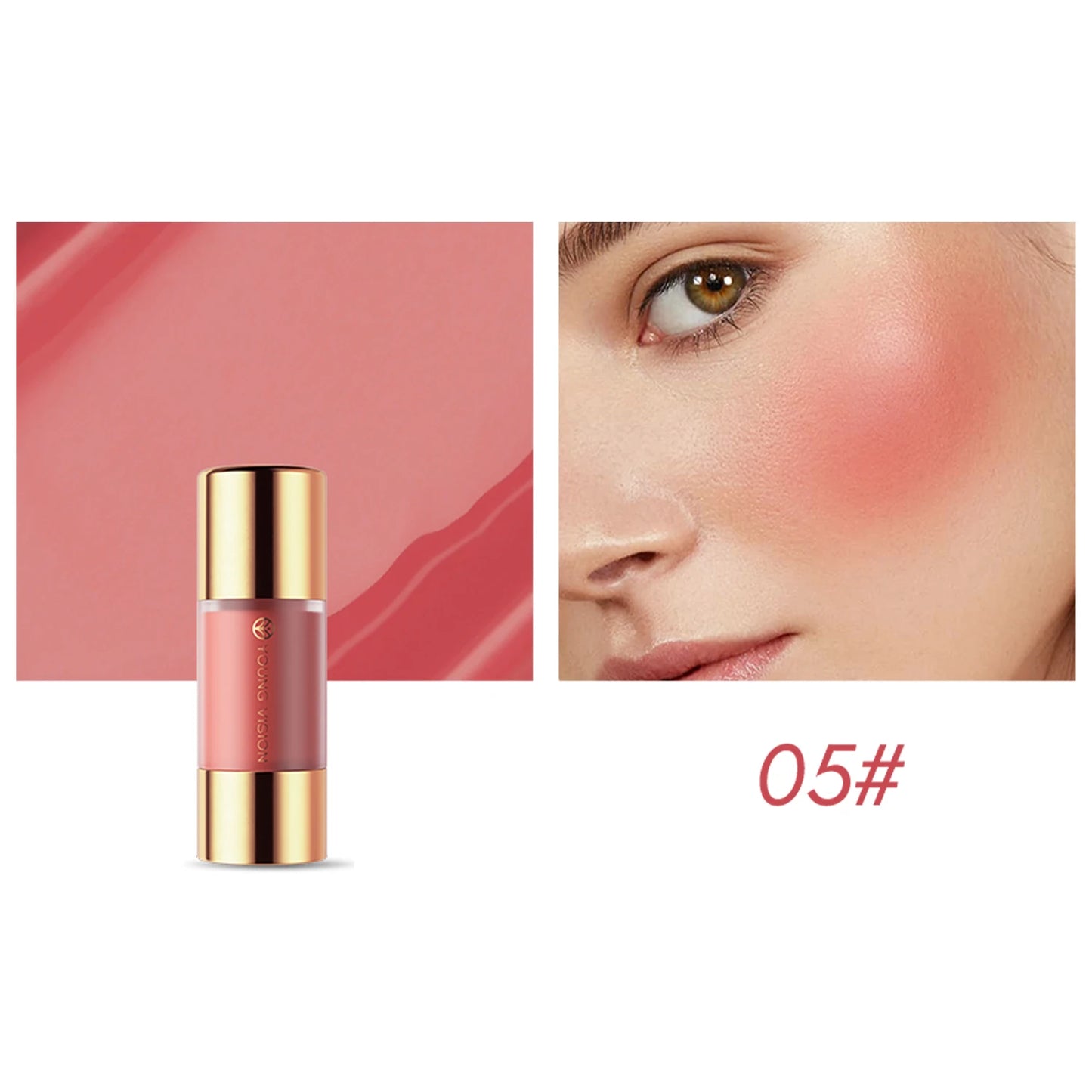 8 colors long-lasting Bottom press moisturizing easy makeup blush pencil solid creamy Liquid blusher