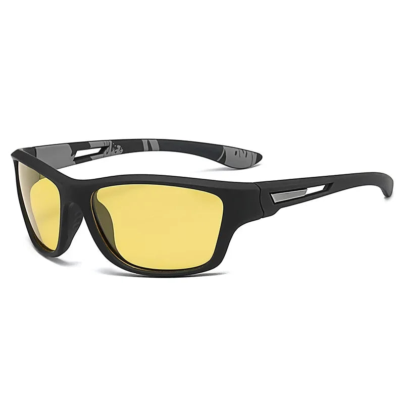 Men’s Polarized Sports Sunglasses with Rope – UV400 Outdoor Driving & Hiking Eyewear