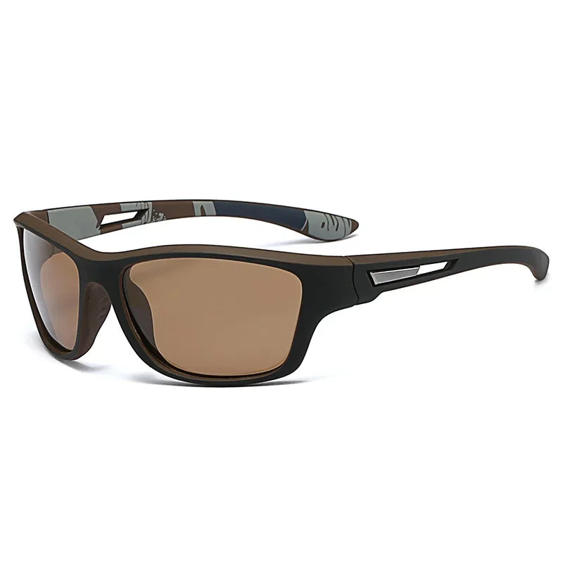 Men’s Polarized Sports Sunglasses with Rope – UV400 Outdoor Driving & Hiking Eyewear