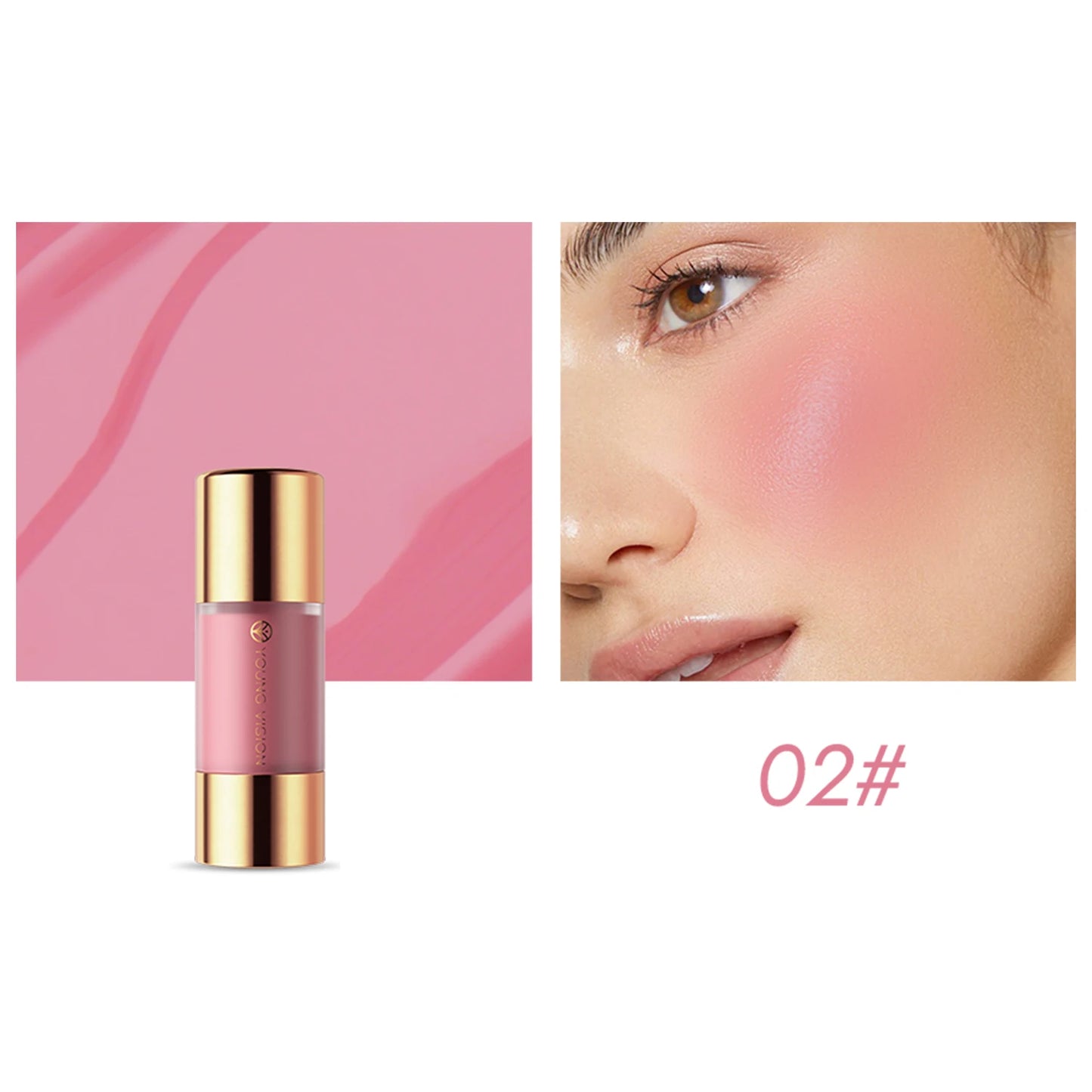 8 colors long-lasting Bottom press moisturizing easy makeup blush pencil solid creamy Liquid blusher