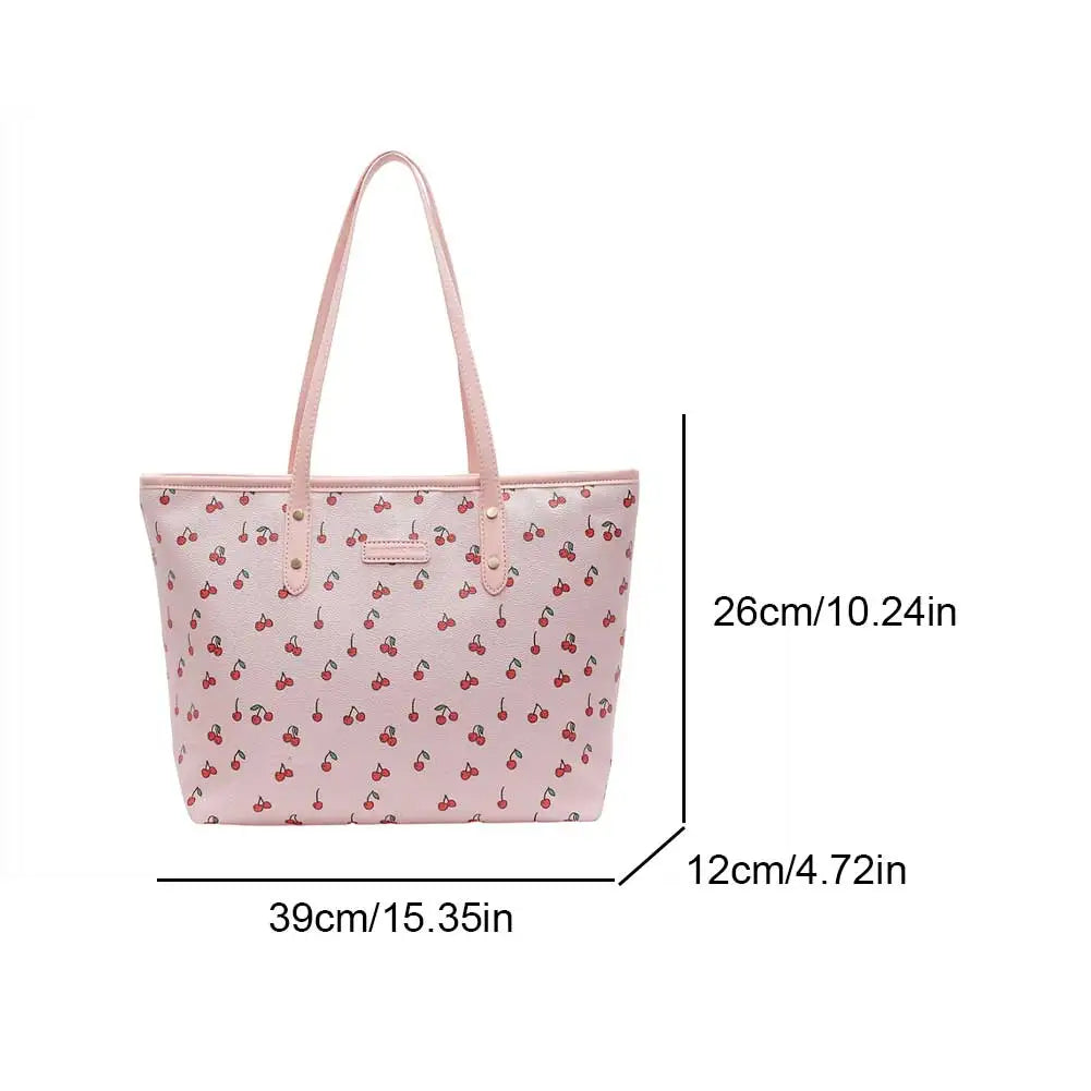 Women PU Simple Carrying Bag Large Capacity Trendy Tote Handbag Zipper Closure Stylish Shoulder Purse Soft Commuting Bag