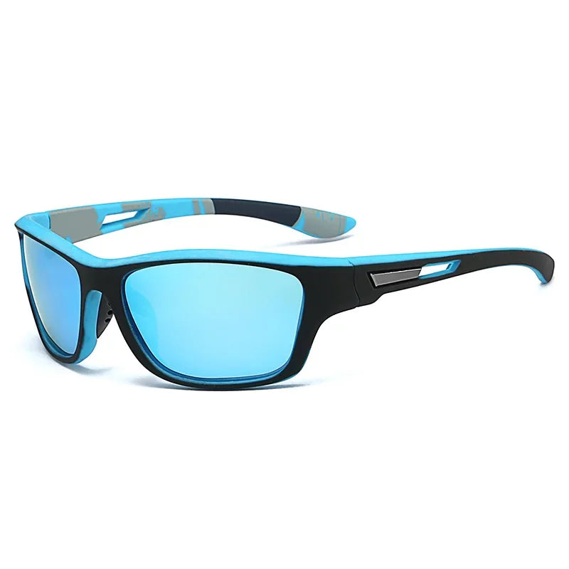 Men’s Polarized Sports Sunglasses with Rope – UV400 Outdoor Driving & Hiking Eyewear