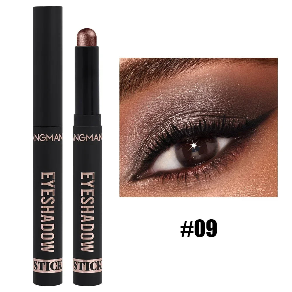 Matte Glitter Eyeshadow Stick Makeup Pearlescent Brighten Lying Silkworm Eyeliner Highlighter Lasting Eye Shadow Pencil Cosmetic