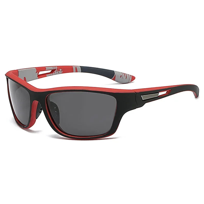 Men’s Polarized Sports Sunglasses with Rope – UV400 Outdoor Driving & Hiking Eyewear