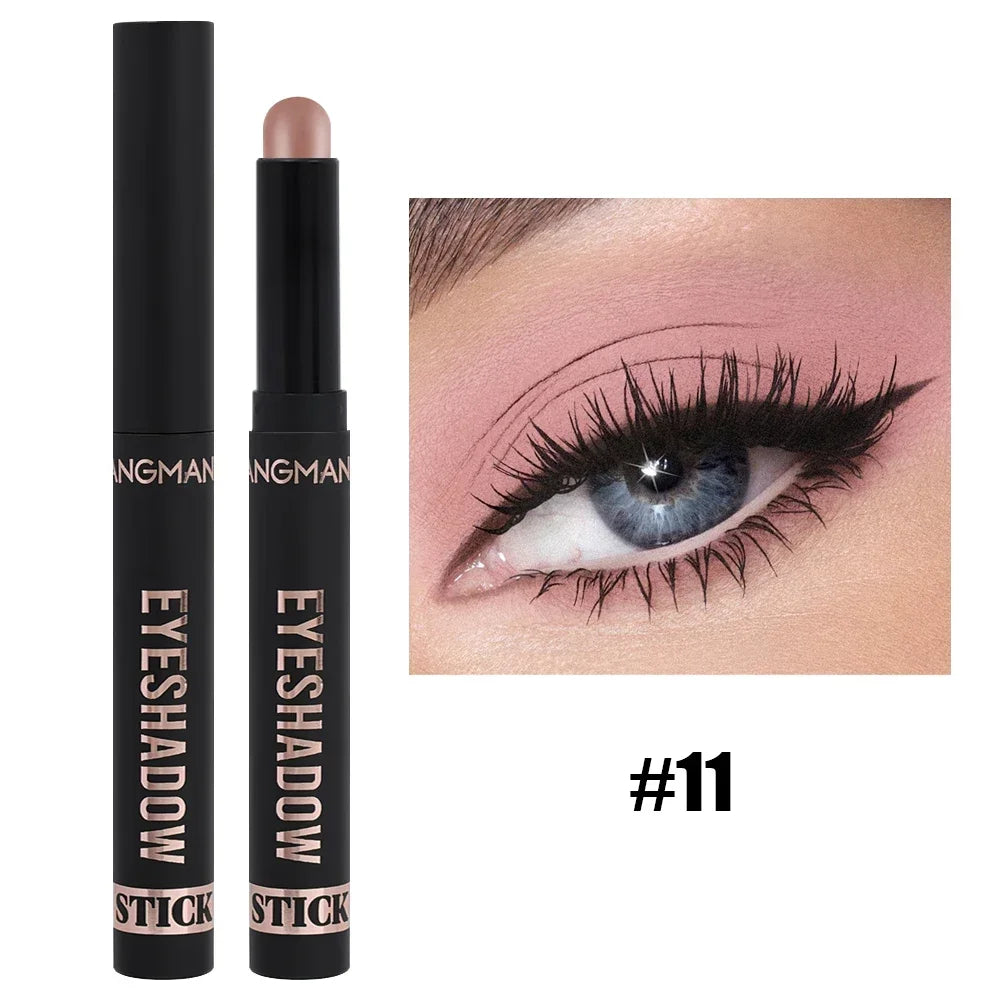 Matte Glitter Eyeshadow Stick Makeup Pearlescent Brighten Lying Silkworm Eyeliner Highlighter Lasting Eye Shadow Pencil Cosmetic