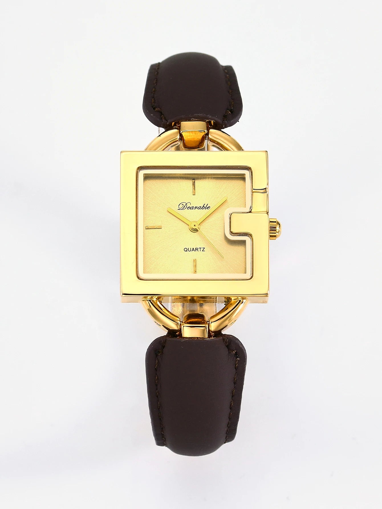 Ladies' square belt watch, simple and fashionable quartz watch, waterproof and luminous