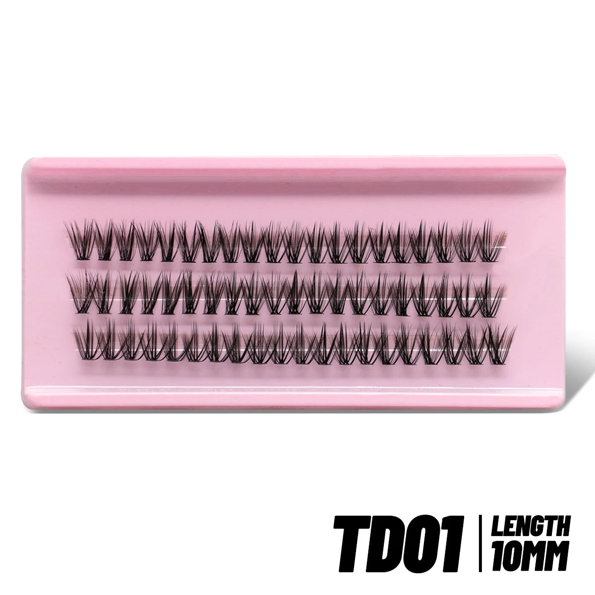 DIY Lash Clusters Set Mixed Tray Lashes Kit Fluffy Individual Lashes Extension with Lash Bond and Seal At Home Makeup