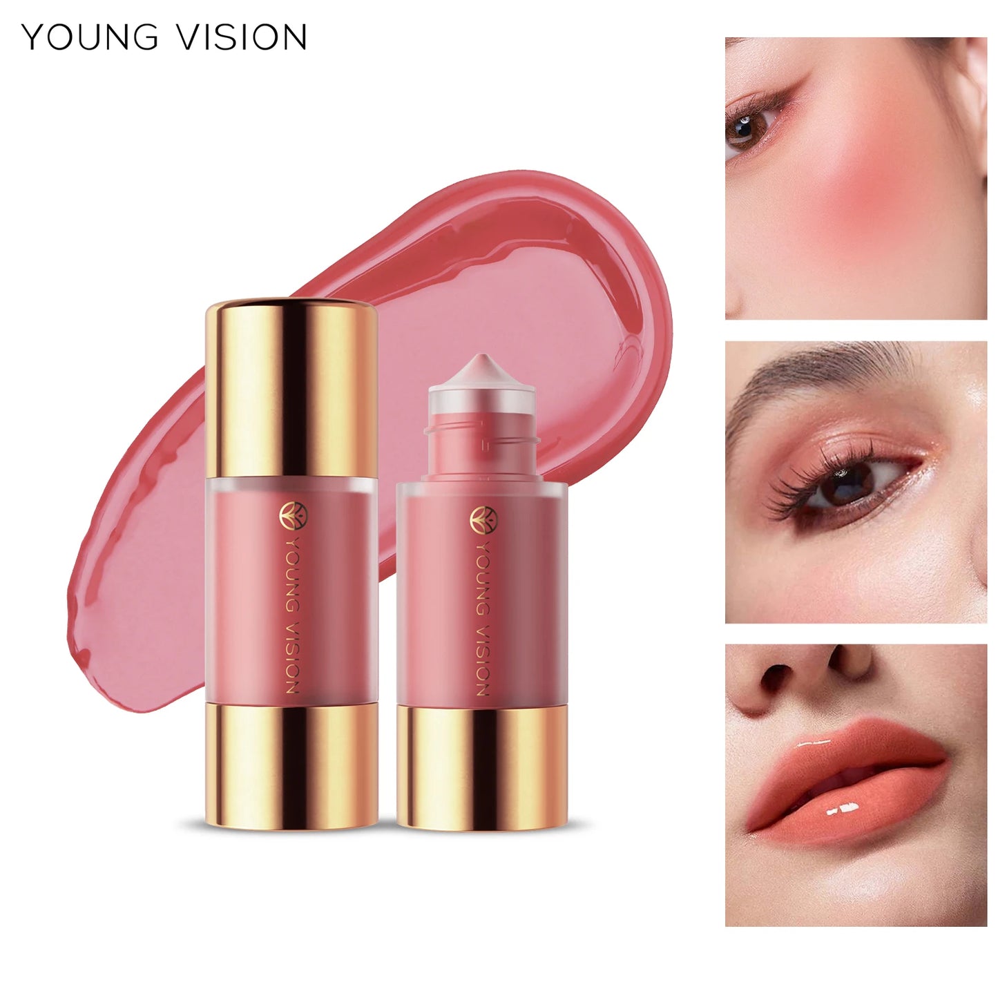 8 colors long-lasting Bottom press moisturizing easy makeup blush pencil solid creamy Liquid blusher