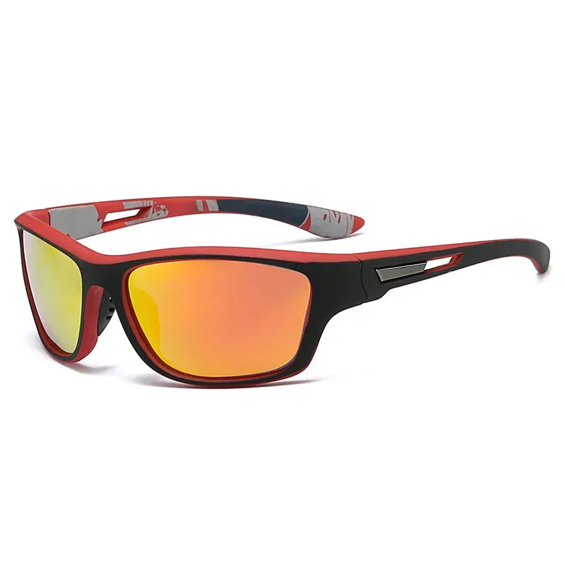Men’s Polarized Sports Sunglasses with Rope – UV400 Outdoor Driving & Hiking Eyewear