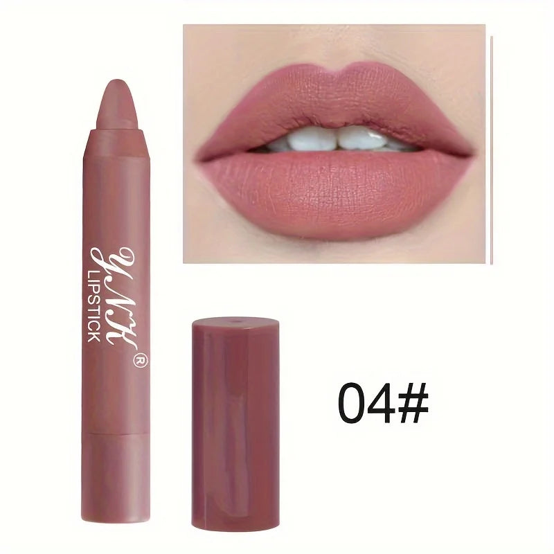 1PC Velvet Matte Lipsticks Pencil Waterproof Long Lasting Sexy Red Lip Stick Non-Stick Cup Makeup Lip Tint Pen Cosmetic