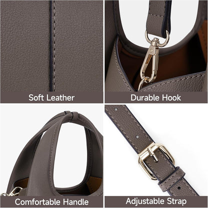 Crossbody Purse for Women Top-Handle Handbags Satchel Bag Leather Tote Bag Hobo Crossbody Purse Trendy Shoulder Bag