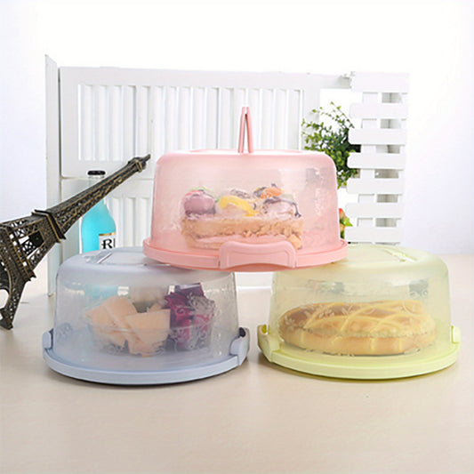 Cake Box Handle Secure Snap Anti-cross Smell Home Baking Food Preservation Fruit Multifunctional Storage Box