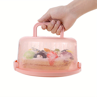 Cake Box Handle Secure Snap Anti-cross Smell Home Baking Food Preservation Fruit Multifunctional Storage Box