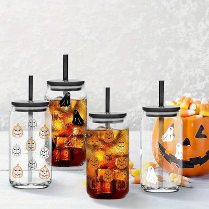 Halloween 20oz Mixed Can Glass, 4PK Set