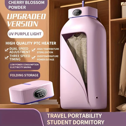 Portable Clothes Dryer, Mini Dryer Machine With Timing Function Equipped - Compact And Convenient Drying Solution For Apartment, Dorm, RV - Quick And Easy To Use Compact Dryer Machine With Dryer Bag For Delicate Garments