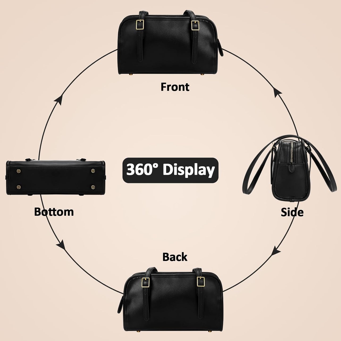 Swing Bag, Zip Shoulder Bag Purse