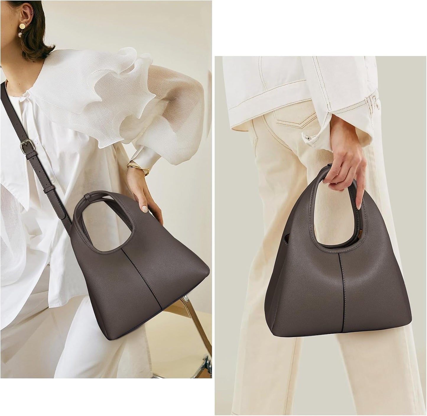 Crossbody Purse for Women Top-Handle Handbags Satchel Bag Leather Tote Bag Hobo Crossbody Purse Trendy Shoulder Bag