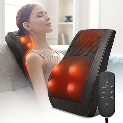 Heating Acupressure Neck Massager – Deep Tissue Kneading Electric Massager for Neck, Shoulder, Back & Legs