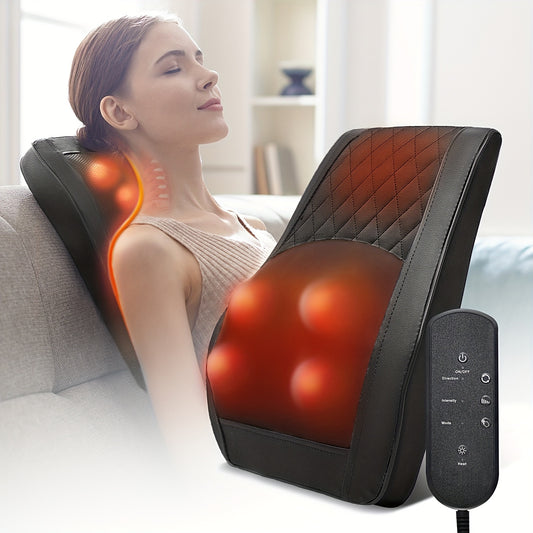 Heating Acupressure Neck Massager – Deep Tissue Kneading Electric Massager for Neck, Shoulder, Back & Legs