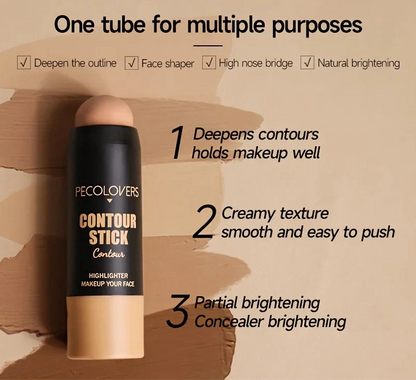 3-in-1 Highlighter Concealer Bronzer Stick – 3D Contour Makeup