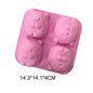 Cartoon Silicone Mold For Baking Stitch Bear Mouse Cat Pig Duck Chocolate Soap Mould Animal Cake Decorating Tool Cupcake Topper