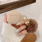 Soft Plush Fluffy Sphere For AirPods 1/2/3 Pro 2 Silicone Protective Case Suitable Ladies For AirPods 4