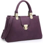 Women Satchel Handbags Top Handle Purse Medium Tote Bag Vegan Leather Shoulder Bag