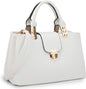 Women Satchel Handbags Top Handle Purse Medium Tote Bag Vegan Leather Shoulder Bag