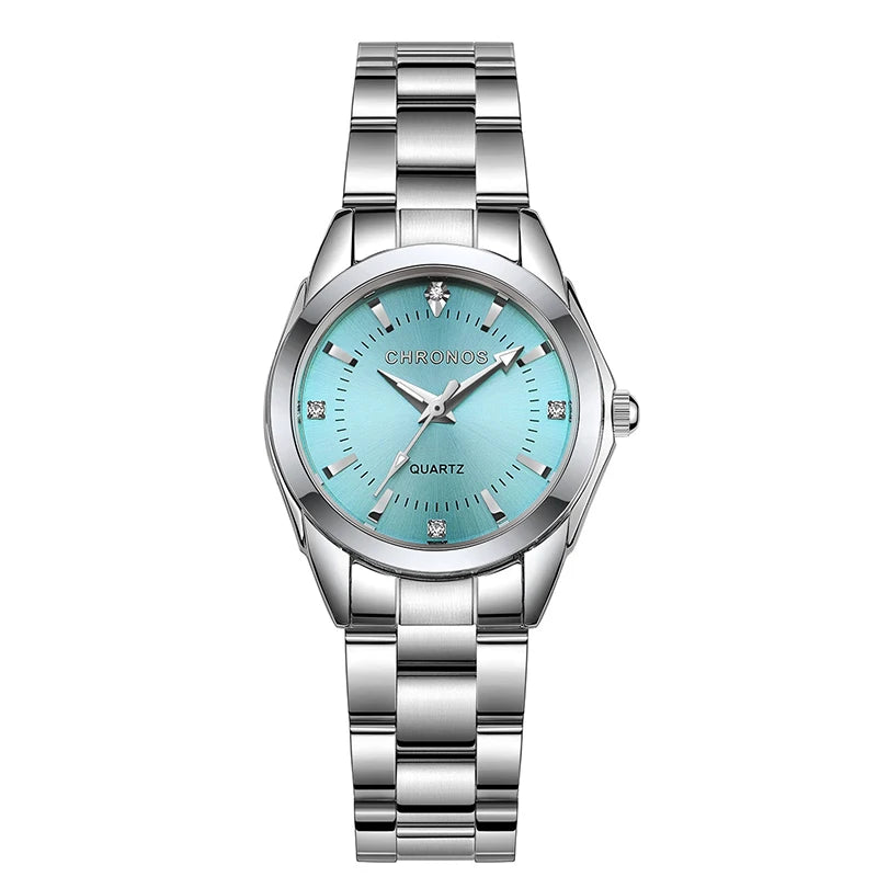 Elegant Women Watch Luxury Ladies Fashion Brand Wristwatch Quartz Movement Stainless Steel Gift for Female Girlfriend