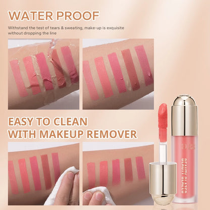 Glazed Velvet Matte Liquid Blush – Long-Lasting Natural Cheek Tint