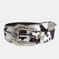 Women's Retro Casual Trend Carved Buckle Belt For Women Men,Punk Style Rivet Y2k Belt