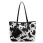Europe and the United States new female handbag shoulder bag cow leopard print simple fashion large bag