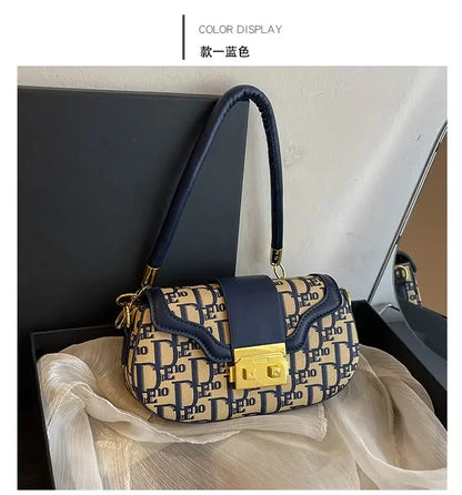 Contrast Saddle Crossbody Bag – Women's Chain Shoulder Handbag