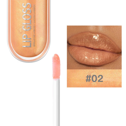 Glitter Lip Gloss Long Lasting Diamond Pearlescent Metallic Liquid Lipstick Moisturizing Lip Glaze Cosmetics