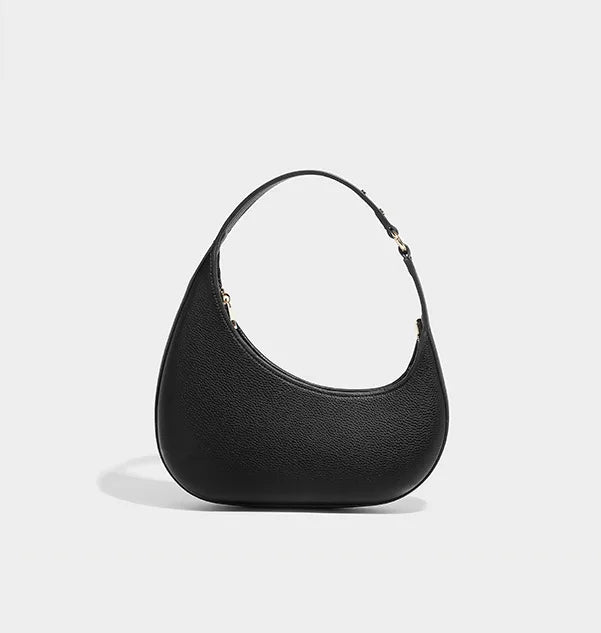Women's Cervine Shoulder Bag Vegan Leather Top-Handle Handbag Shoulder Bag Cross-borderCrescent Bag Design Handbag Versatile Bag