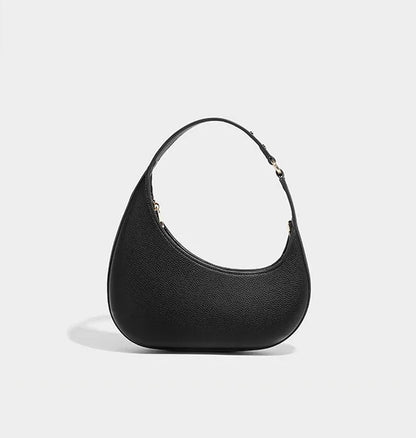 Women's Cervine Shoulder Bag Vegan Leather Top-Handle Handbag Shoulder Bag Cross-borderCrescent Bag Design Handbag Versatile Bag