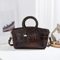 Fashion women's bag new crocodile pattern stylish handbag large capacity leisure mom single shoulder crossbody bag