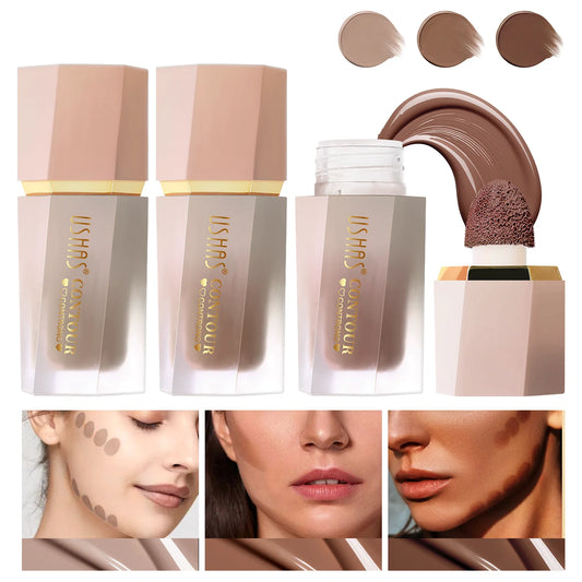 3 Color Sponge Head Concealer Long-lasting Moisturizing Foundation Dark Circles Freckles Acne Liquid Concealer Makeup